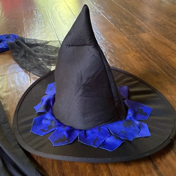 Rubies Blue Witch Dress & Hat Child’s Medium (Size 8-10) Halloween Costume - Picture 5 of 6